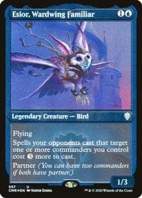 Esior, Wardwing Familiar (Foil Etched) - Commander Legends - Magic: The Gathering card