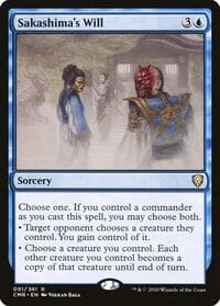 Sakashima's Will - Commander Legends - Magic: The Gathering card