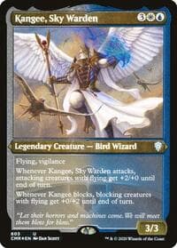 Kangee, Sky Warden (Foil Etched) - Commander Legends - Magic: The Gathering card