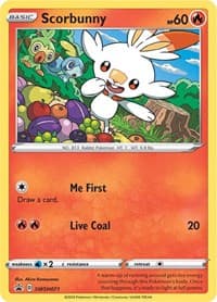 Scorbunny - SWSH071 - SWSH: Sword & Shield Promo Cards - Pokemon card