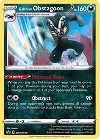 Galarian Obstagoon - SWSH059 - SWSH: Sword & Shield Promo Cards - Pokemon card