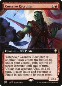 Coercive Recruiter (Extended Art) - Commander Legends - Magic: The Gathering card