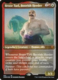 Bruse Tarl, Boorish Herder (Foil Etched) - Commander Legends - Magic: The Gathering card