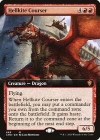 Hellkite Courser (Extended Art) - Commander Legends - Magic: The Gathering card