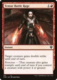 Temur Battle Rage - Commander Legends - Magic: The Gathering card