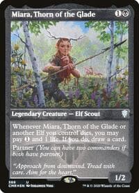 Miara, Thorn of the Glade (Foil Etched) - Commander Legends - Magic: The Gathering card