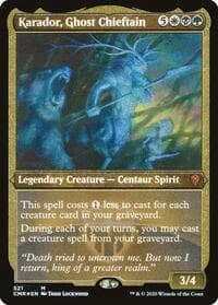 Karador, Ghost Chieftain (Foil Etched) - Commander Legends - Magic: The Gathering card