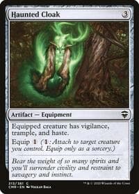 Haunted Cloak (313) - Commander Legends - Magic: The Gathering card