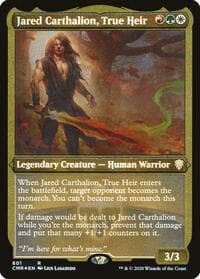 Jared Carthalion, True Heir (Foil Etched) - Commander Legends - Magic: The Gathering card