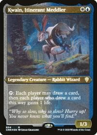 Kwain, Itinerant Meddler (Foil Etched) - Commander Legends - Magic: The Gathering card