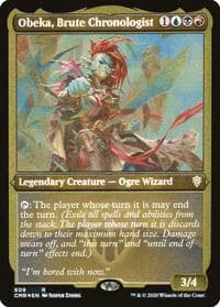Obeka, Brute Chronologist (Foil Etched) - Commander Legends - Magic: The Gathering card