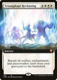 Triumphant Reckoning (Extended Art) - Commander Legends - Magic: The Gathering card