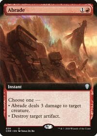 Abrade (Extended Art) - Commander Legends - Magic: The Gathering card