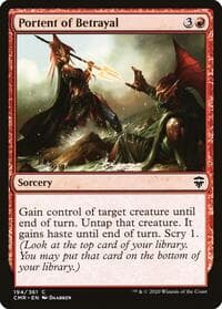 Portent of Betrayal - Commander Legends - Magic: The Gathering card