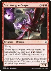 Sparktongue Dragon - Commander Legends - Magic: The Gathering card