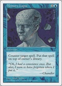 Memory Lapse - Fifth Edition - Magic: The Gathering card