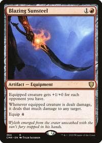 Blazing Sunsteel - Commander Legends - Magic: The Gathering card
