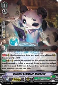 Diligent Assistant, Minibelly - V-BT11: Storm of the Blue Cavalry - Cardfight Vanguard card