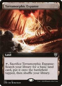 Terramorphic Expanse (Extended Art) - Commander Legends - Magic: The Gathering card