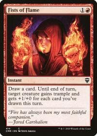 Fists of Flame - Commander Legends - Magic: The Gathering card
