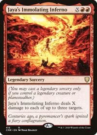 Jaya's Immolating Inferno - Commander Legends - Magic: The Gathering card