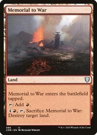 Memorial to War - Commander Legends - Magic: The Gathering card
