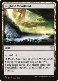 Blighted Woodland - Commander Legends - Magic: The Gathering card