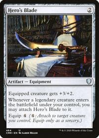Hero's Blade (464) - Commander Legends - Magic: The Gathering card