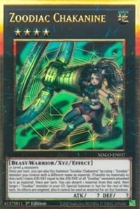 Zoodiac Chakanine - Maximum Gold - YuGiOh card
