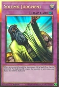 Solemn Judgment - Maximum Gold - YuGiOh card