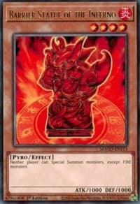 Barrier Statue of the Inferno - Maximum Gold - YuGiOh card