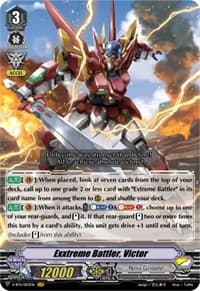 Exxtreme Battler, Victor - V-BT11: Storm of the Blue Cavalry - Cardfight Vanguard card