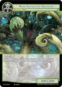Wind Servant of Ragnarok - The Epic of the Dragon Lord - Force of Will card