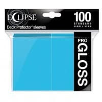 PRO-Gloss Eclipse Standard Deck Protector Sleeves - Sky Blue (100-Pack) - Ultra Pro Card Sleeves - Card Sleeves card