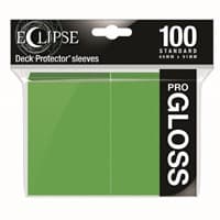 PRO-Gloss Eclipse Standard Deck Protector Sleeves - Lime Green (100-Pack) - Ultra Pro Card Sleeves - Card Sleeves card