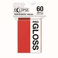 PRO-Gloss Eclipse Small Deck Protector Sleeves - Apple Red (60-Pack) - Ultra Pro Card Sleeves - Card Sleeves card