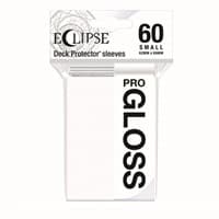 PRO-Gloss Eclipse Small Deck Protector Sleeves - Arctic White (60-Pack) - Ultra Pro Card Sleeves - Card Sleeves card
