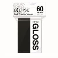 PRO-Gloss Eclipse Small Deck Protector Sleeves - Jet Black (60-Pack) - Ultra Pro Card Sleeves - Card Sleeves card