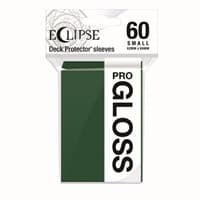 PRO-Gloss Eclipse Small Deck Protector Sleeves - Forest Green (60-Pack) - Ultra Pro Card Sleeves - Card Sleeves card