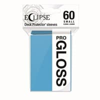 PRO-Gloss Eclipse Small Deck Protector Sleeves - Sky Blue (60-Pack) - Ultra Pro Card Sleeves - Card Sleeves card