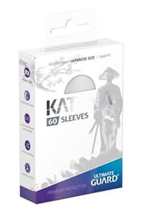 Katana 2018 Japanese Size Sleeves - White (60-Pack) - Ultimate Guard Card Sleeves - Card Sleeves card
