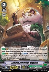 Famous Professor, Bigbelly - V-BT11: Storm of the Blue Cavalry - Cardfight Vanguard card