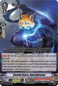 Stealth Beast, Katarigitsune - V-BT11: Storm of the Blue Cavalry - Cardfight Vanguard card