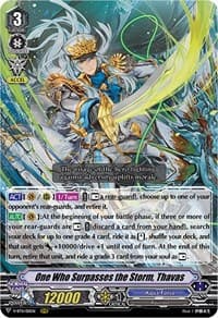 One Who Surpasses the Storm, Thavas - V-BT11: Storm of the Blue Cavalry - Cardfight Vanguard card