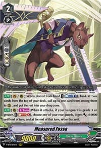 Measured Fossa - V-BT11: Storm of the Blue Cavalry - Cardfight Vanguard card