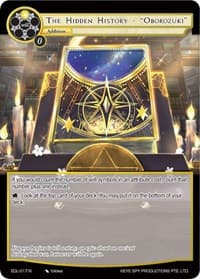 The Hidden History - "Oborozuki" - The Epic of the Dragon Lord - Force of Will card