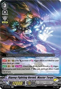 Qigong Fighting Hermit, Master Torga - V-BT11: Storm of the Blue Cavalry - Cardfight Vanguard card