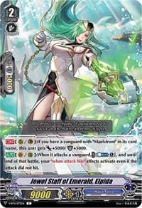 Jewel Staff of Emerald, Elpida - V-BT11: Storm of the Blue Cavalry - Cardfight Vanguard card