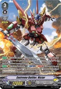 Exxtreme Battler, Victor (SP) - V-BT11: Storm of the Blue Cavalry - Cardfight Vanguard card