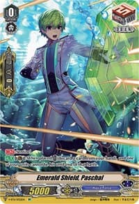 Emerald Shield, Paschal (SP) - V-BT11: Storm of the Blue Cavalry - Cardfight Vanguard card